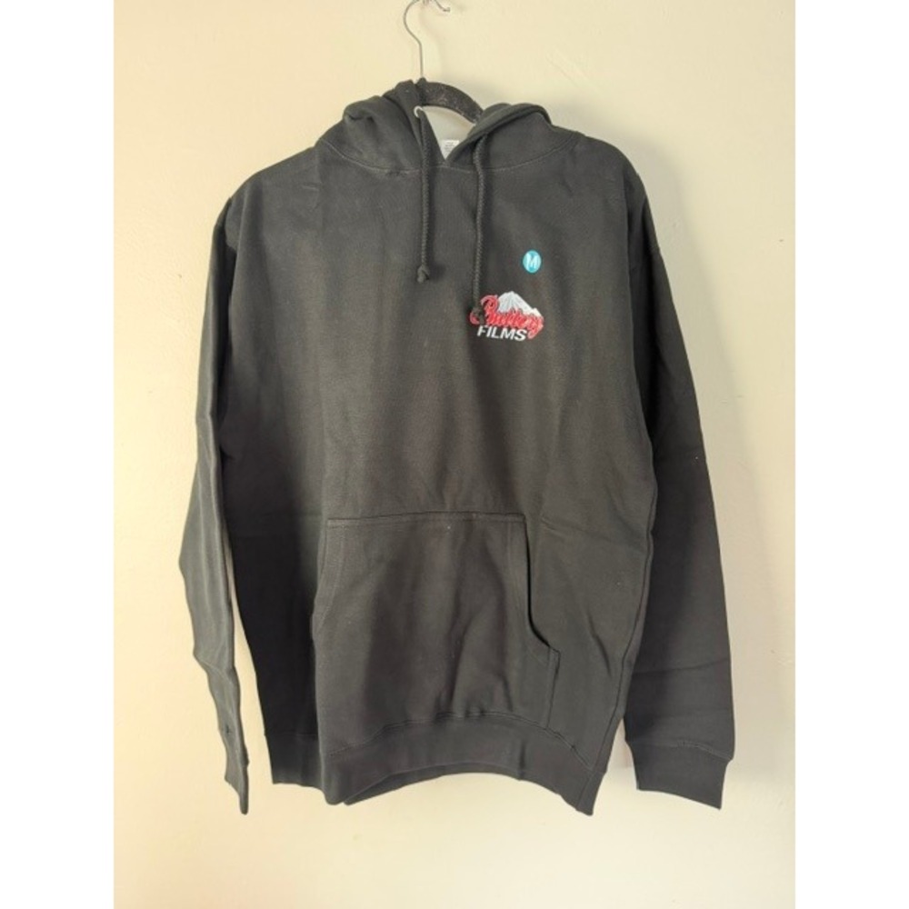 Buttery Films Independent Trading Company Mens Black Graphic Hoodie Size M